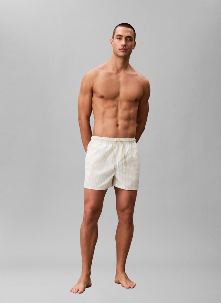 CALVIN KLEIN Short Drawstring Swim Shorts - CK Monogram - Image 4